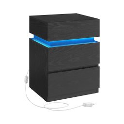 Noptieră SMARTIE cu iluminare, negru