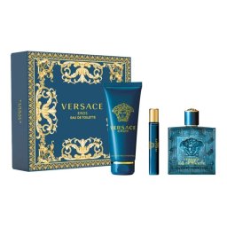 Versace Eros Set cadou pentru bărbați EDT 100 ml + 150 ml gel de duș + EDT 10 ml