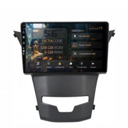 Navigatie Ssangyong Korando (2013-2019) 6GB RAM Android 13 Octacore Slot Sim 4G DSP GPS Wi-FI Carplay Android Auto USB Bluetooth Waze Touchscreen 9 Inch