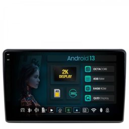 Navigatie 2K Opel Vivaro / Renault Trafic / Nissan Primastar (2006-2010) 4GB RAM Android 13 Octacore Slot Sim 4G DSP GPS Wi-FI Carplay Android Auto USB Bluetooth Waze Touchscreen 1