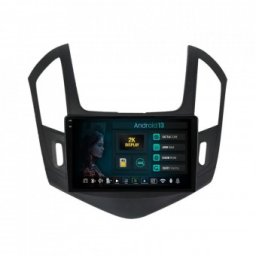 Navigatie 2K Chevrolet Cruze (2013-2015) 4GB RAM Android 13 Octacore Slot Sim 4G DSP GPS Wi-FI Carplay Android Auto USB Bluetooth Waze Touchscreen 9.5 Inch