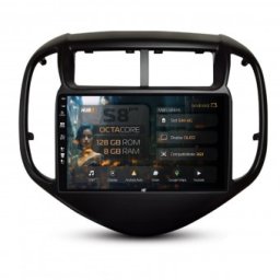 Navigatie Chevrolet Aveo (2017-2021) 8GB RAM Android 13 Octacore Slot Sim 4G DSP GPS Wi-FI Carplay Android Auto USB Bluetooth Waze Touchscreen 9 Inch