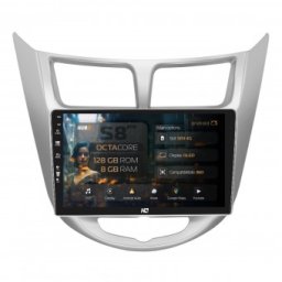 Navigatie Hyundai Accent (2011-2016) 8GB RAM Android 13 Octacore Slot Sim 4G DSP GPS Wi-FI Carplay Android Auto USB Bluetooth Waze Touchscreen 9 Inch