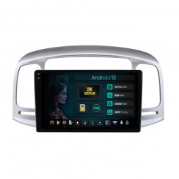 Navigatie 2K Hyundai Accent (2006-2011) 8GB RAM Android 13 Octacore Slot Sim 4G DSP GPS Wi-FI Carplay Android Auto USB Bluetooth Waze Touchscreen 9.5 Inch