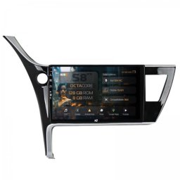 Navigatie Toyota Corolla / Toyota Auris (2017-2020) 8GB RAM Android 13 Octacore Slot Sim 4G DSP GPS Wi-FI Carplay Android Auto USB Bluetooth Waze Touchscreen 10.1 Inch