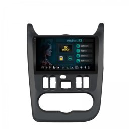 Navigatie 2K Dacia Logan / Duster / Sandero (2009-2013) 4GB RAM Android 13 Octacore Slot Sim 4G DSP GPS Wi-FI Carplay Android Auto USB Bluetooth Waze Touchscreen 9.5 Inch