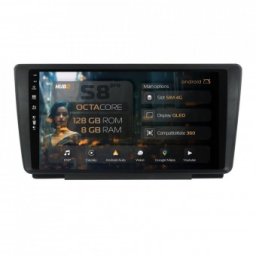 Navigatie Skoda Octavia 2 8GB RAM Android 13 Octacore Slot Sim 4G DSP GPS Wi-FI Carplay Android Auto USB Bluetooth Waze Touchscreen 9 Inch
