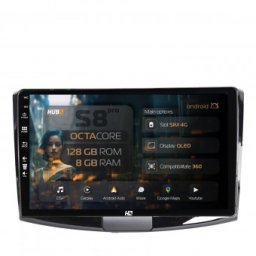 Navigatie (BLACK) Volkswagen Passat B6 B7 CC 8GB RAM Android 13 Octacore Slot Sim 4G DSP GPS Wi-FI Carplay Android Auto USB Bluetooth Waze Touchscreen 10.1 Inch