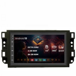 Navigatie Chevrolet Aveo (2002-2011) Captiva / Epica (2006-2011) 4GB RAM Android 13 Octacore Slot Sim 4G DSP GPS Wi-FI Carplay Android Auto USB Bluetooth Waze Touchscreen 7 Inch