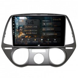Navigatie Hyundai I20 (2008-2012) 4GB RAM Android 13 Quadcore DSP GPS Wi-FI Carplay Android Auto USB Bluetooth Waze Touchscreen 9 inch