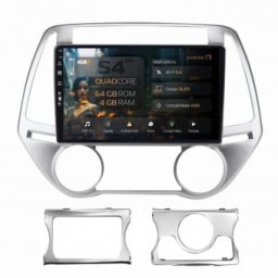 Navigatie Hyundai I20 (2012-2014) 4GB RAM Android 13 Quadcore DSP GPS Wi-FI Carplay Android Auto USB Bluetooth Waze Touchscreen 9 inch