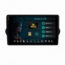 Navigatie 2K Fiat Tipo 2015-2021 8GB RAM Android 13 Octacore Slot Sim 4G DSP GPS Wi-FI Carplay Android Auto USB Bluetooth Waze Touchscreen 9.5 Inch
