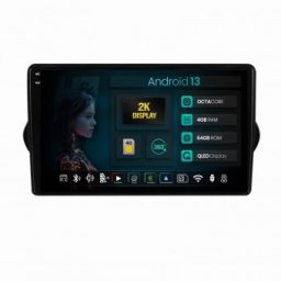 Navigatie 2K Fiat Tipo (2015-2021) 4GB RAM Android 13 Octacore Slot Sim 4G DSP GPS Wi-FI Carplay Android Auto USB Bluetooth Waze Touchscreen 9.5 Inch