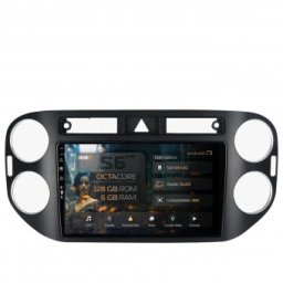 Navigatie Volkswagen Tiguan (2008-2010) 6GB RAM Android 13 Octacore Slot Sim 4G DSP GPS Wi-FI Carplay Android Auto USB Bluetooth Waze Touchscreen 9 Inch