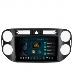 Navigatie 2K Volkswagen Tiguan (2008-2010) 8GB RAM Android 13 Octacore Slot Sim 4G DSP GPS Wi-FI Carplay Android Auto USB Bluetooth Waze Touchscreen 9.5 Inch
