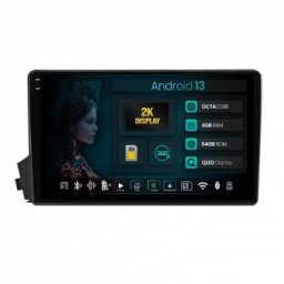 Navigatie 2K Ssangyong Actyon-Kyron (2005-2011) 4GB RAM Android 13 Octacore Slot Sim 4G DSP GPS Wi-FI Carplay Android Auto USB Bluetooth Waze Touchscreen 9.5 Inch