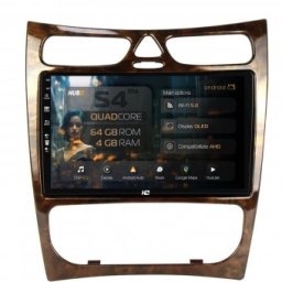 Navigatie Benz CLK (W209) (2002-2006) 4GB RAM Android 13 Quadcore DSP GPS Wi-FI Carplay Android Auto USB Bluetooth Waze Touchscreen 9 inch