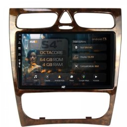 Navigatie Mercedes Benz Clasa C W203 (2002-2004) 4GB RAM Android 13 Octacore Slot Sim 4G DSP GPS Wi-FI Carplay Android Auto USB Bluetooth Waze Touchscreen 9 inch
