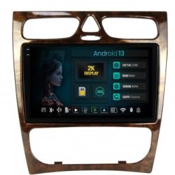 Navigatie 2K Benz C Class (W203) (2002-2004) 8GB RAM Android 13 Octacore Slot Sim 4G DSP GPS Wi-FI Carplay Android Auto USB Bluetooth Waze Touchscreen 9.5 Inch