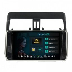Navigatie 2K Toyota Land Cruiser Prado J150 (2018-2023) 8GB RAM Android 13 Octacore Slot Sim 4G DSP GPS Wi-FI Carplay Android Auto USB Bluetooth Waze Touchscreen 10.36 Inch