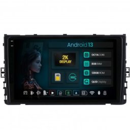 Navigatie 2K Volkswagen T-Roc (2017+) 8GB RAM Android 13 Octacore Slot Sim 4G DSP GPS Wi-FI Carplay Android Auto USB Bluetooth Waze Touchscreen 9.5 Inch