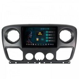 Navigatie 2K Opel Movano / Renault Master / Nissan NV400 (2011-2019) 8GB RAM Android 13 Octacore Slot Sim 4G DSP GPS Wi-FI Carplay Android Auto USB Bluetooth Waze Touchscreen 10.36