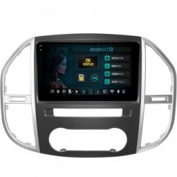Navigatie 2K Mercedes Benz Vito (2016+) 8GB RAM Android 13 Octacore Slot Sim 4G DSP GPS Wi-FI Carplay Android Auto USB Bluetooth Waze Touchscreen 9.5 Inch