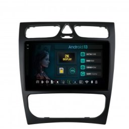 Navigatie 2K Mercedes Benz C-Class W203 CLK W209 (2000-2005) 8GB RAM Android 13 Octacore Slot Sim 4G DSP GPS Wi-FI Carplay Android Auto USB Bluetooth Waze Touchscreen 9.5 Inch