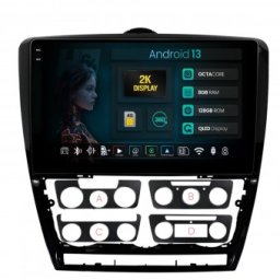 Navigatie 2K Skoda Octavia 2 8GB RAM Android 13 Octacore Slot Sim 4G DSP GPS Wi-FI Carplay Android Auto USB Bluetooth Waze Touchscreen 10.36 Inch