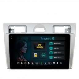 Navigatie 2K Ford Fiesta (2002-2008) 8GB RAM Android 13 Octacore Slot Sim 4G DSP GPS Wi-FI Carplay Android Auto USB Bluetooth Waze Touchscreen 9.5 Inch