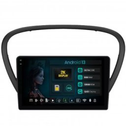 Navigatie 2K Peugeot 607 (2004-2011) 8GB RAM Android 13 Octacore Slot Sim 4G DSP GPS Wi-FI Carplay Android Auto USB Bluetooth Waze Touchscreen 9.5 Inch