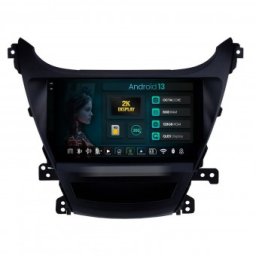 Navigatie 2K Hyundai Elantra (2012-2014) 8GB RAM Android 13 Octacore Slot Sim 4G DSP GPS Wi-FI Carplay Android Auto USB Bluetooth Waze Touchscreen 9Inch