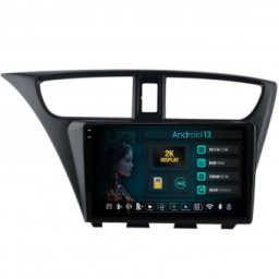 Navigatie 2K Honda Civic Hatchback (2012-2015) 8GB RAM Android 13 Octacore Slot Sim 4G DSP GPS Wi-FI Carplay Android Auto USB Bluetooth Waze Touchscreen 9.5 Inch