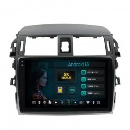 Navigatie 2K Toyota Corolla (2007-2013) 8GB RAM Android 13 Octacore Slot Sim 4G DSP GPS Wi-FI Carplay Android Auto USB Bluetooth Waze Touchscreen 9.5 Inch