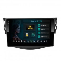 Navigatie 2K Toyota RAV4 (2006-2013) 8GB RAM Android 13 Octacore Slot Sim 4G DSP GPS Wi-FI Carplay Android Auto USB Bluetooth Waze Touchscreen 9.5 Inch