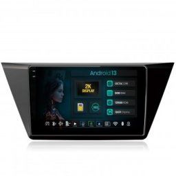 Navigatie 2K Volkswagen Touran (2016+) 8GB RAM Android 13 Octacore Slot Sim 4G DSP GPS Wi-FI Carplay Android Auto USB Bluetooth Waze Touchscreen 10.36 Inch
