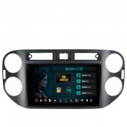 Navigatie 2K Volkswagen Tiguan (2010-2016) 8GB RAM Android 13 Octacore Slot Sim 4G DSP GPS Wi-FI Carplay Android Auto USB Bluetooth Waze Touchscreen 9.5 Inch