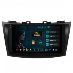 Navigatie 2K Suzuki Swift (2011-2017) 8GB RAM Android 13 Octacore Slot Sim 4G DSP GPS Wi-FI Carplay Android Auto USB Bluetooth Waze Touchscreen 9.5 Inch