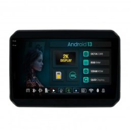 Navigatie 2K Suzuki Ignis (2016+) 8GB RAM Android 13 Octacore Slot Sim 4G DSP GPS Wi-FI Carplay Android Auto USB Bluetooth Waze Touchscreen 9.5 Inch
