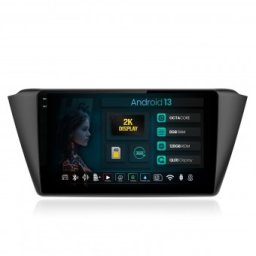 Navigatie 2K Skoda Fabia (2015+) 8GB RAM Android 13 Octacore Slot Sim 4G DSP GPS Wi-FI Carplay Android Auto USB Bluetooth Waze Touchscreen 9.5 Inch