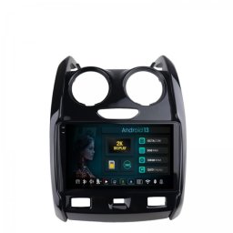 Navigatie 2K Dacia Duster (2012-2018) 8GB RAM Android 13 Octacore Slot Sim 4G DSP GPS Wi-FI Carplay Android Auto USB Bluetooth Waze Touchscreen 9.5 Inch