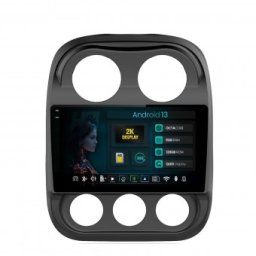 Navigatie 2K Jeep Compass (2009-2016) 8GB RAM Android 13 Octacore Slot Sim 4G DSP GPS Wi-FI Carplay Android Auto USB Bluetooth Waze Touchscreen 10.36 Inch