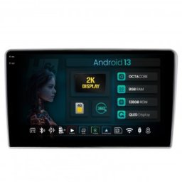 Navigatie 2K Toyota Auris (2006-2012) 8GB RAM Android 13 Octacore Slot Sim 4G DSP GPS Wi-FI Carplay Android Auto USB Bluetooth Waze Touchscreen 9.5 Inch