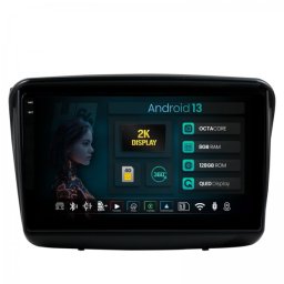 Navigatie 2K Mitsubishi L200 (2005-2014) / Mitsubishi Pajero Sport (2006-2015) 8GB RAM Android 13 Octacore Slot Sim 4G DSP GPS Wi-FI Carplay Android Auto USB Bluetooth Waze 9.5 Inch