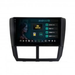Navigatie 2K Subaru Forester 2007-2013 8GB RAM Android 13 Octacore Slot Sim 4G DSP GPS Wi-FI Carplay Android Auto USB Bluetooth Waze Touchscreen 9.5 Inch