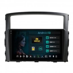 Navigatie 2K Mitsubishi Pajero (2006-2014) 8GB RAM Android 13 Octacore Slot Sim 4G DSP GPS Wi-FI Carplay Android Auto USB Bluetooth Waze Touchscreen 9.5 Inch