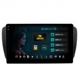 Navigatie 2K Seat Ibiza (2009-2013) 8GB RAM Android 13 Octacore Slot Sim 4G DSP GPS Wi-FI Carplay Android Auto USB Bluetooth Waze Touchscreen 9.5 Inch