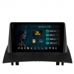 Navigatie 2K Renault Megane 2 (2002-2009) 8GB RAM Android 13 Octacore Slot Sim 4G DSP GPS Wi-FI Carplay Android Auto USB Bluetooth Waze Touchscreen 9.5 Inch