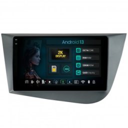 Navigatie 2K Seat Leon (2005-2012) 8GB RAM Android 13 Octacore Slot Sim 4G DSP GPS Wi-FI Carplay Android Auto USB Bluetooth Waze Touchscreen 9.5 Inch