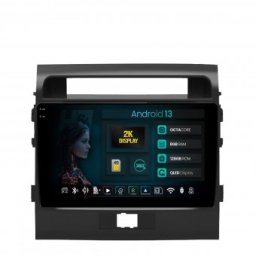 Navigatie 2K Toyota Land Cruiser 200 (2007-2015) 8GB RAM Android 13 Octacore Slot Sim 4G DSP GPS Wi-FI Carplay Android Auto USB Bluetooth Waze Touchscreen 9.5 Inch